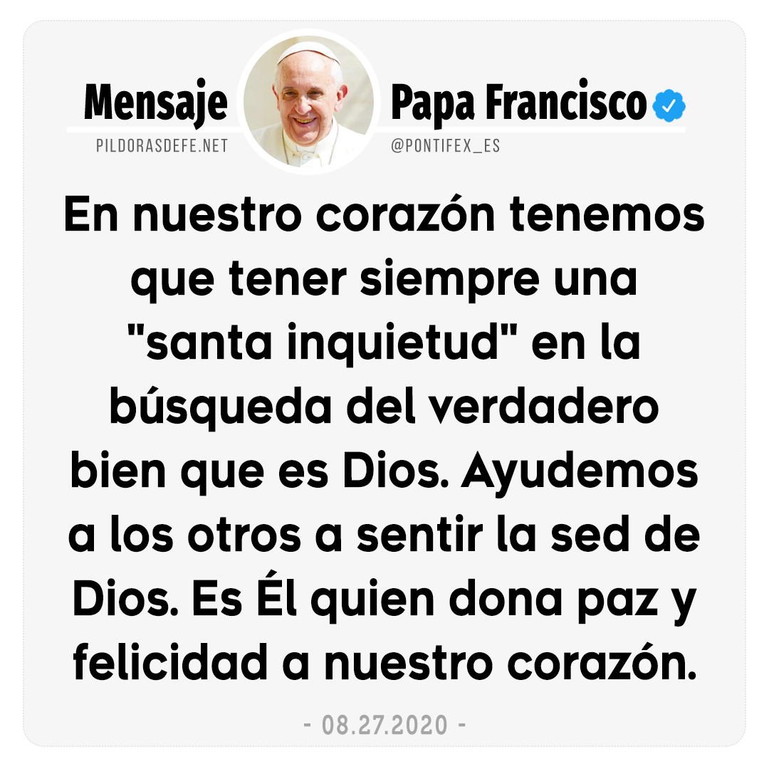 Papa Francisco en Twitter - Buscadores de Dios y de la verdad